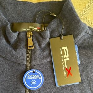 RLX Ralph Lauren brand Navy full zip light Jacket- so soft. Almost sweater feel